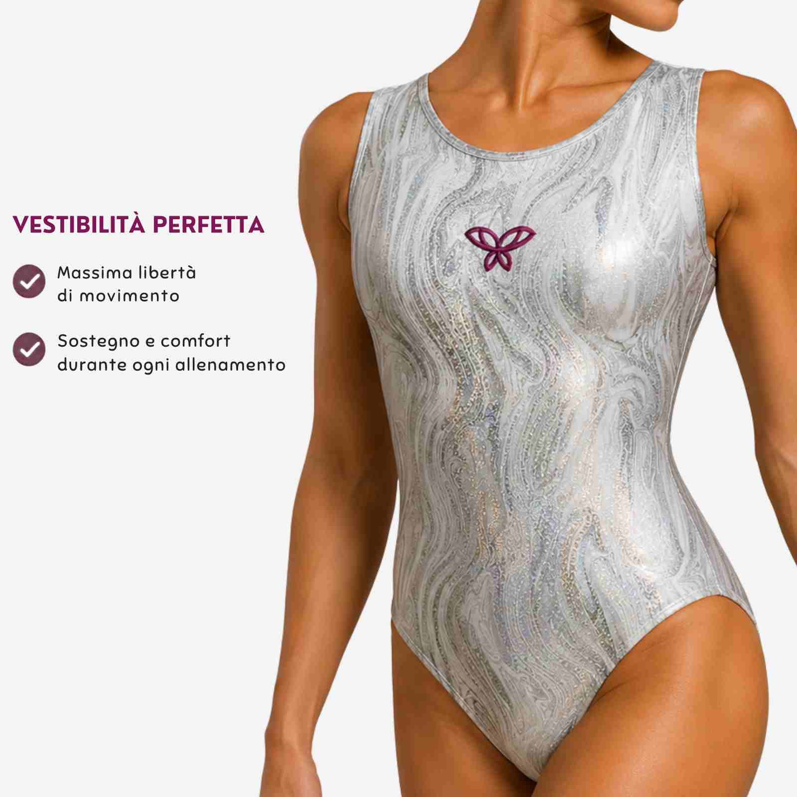 Body Marmo Bianco/Argento