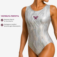Body Marmo Bianco/Argento