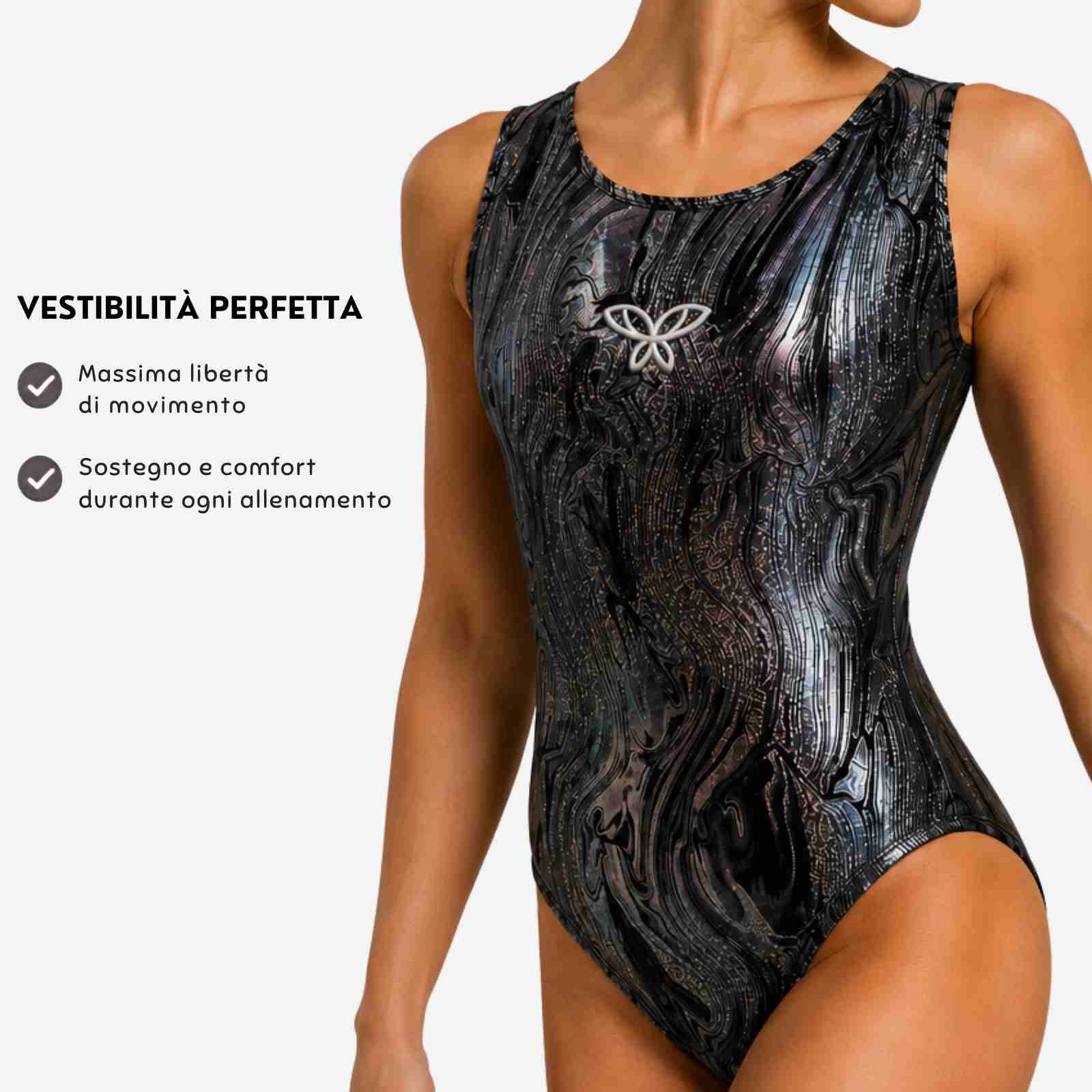 Body Marmo Nero/Argento