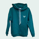 Felpa con cappuccio- Ricamo e coulisse abbinati