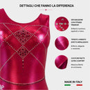 Body Smanicato DALIA Lurex Fucsia