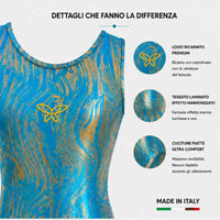 Body Marmo Turchese/Oro