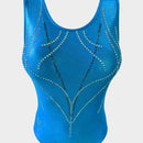 Body Smanicato IRIS Lurex Azzurro