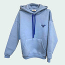 Felpa con cappuccio- Ricamo e coulisse abbinati