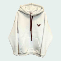 Felpa con cappuccio- Ricamo e coulisse abbinati