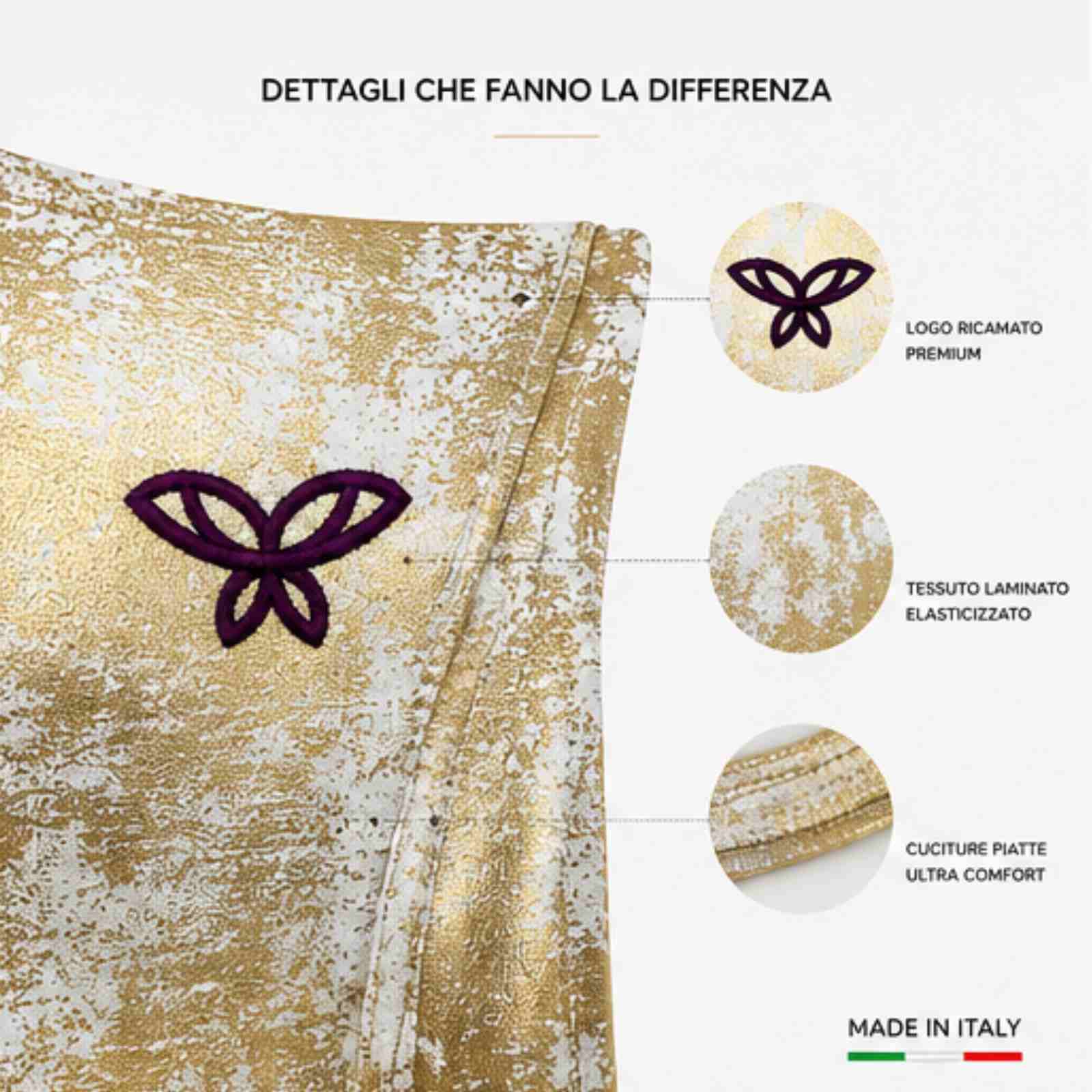 Body Graphic-Golden/Bianco