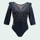Body London manica 3/4- Lurex Blu notte