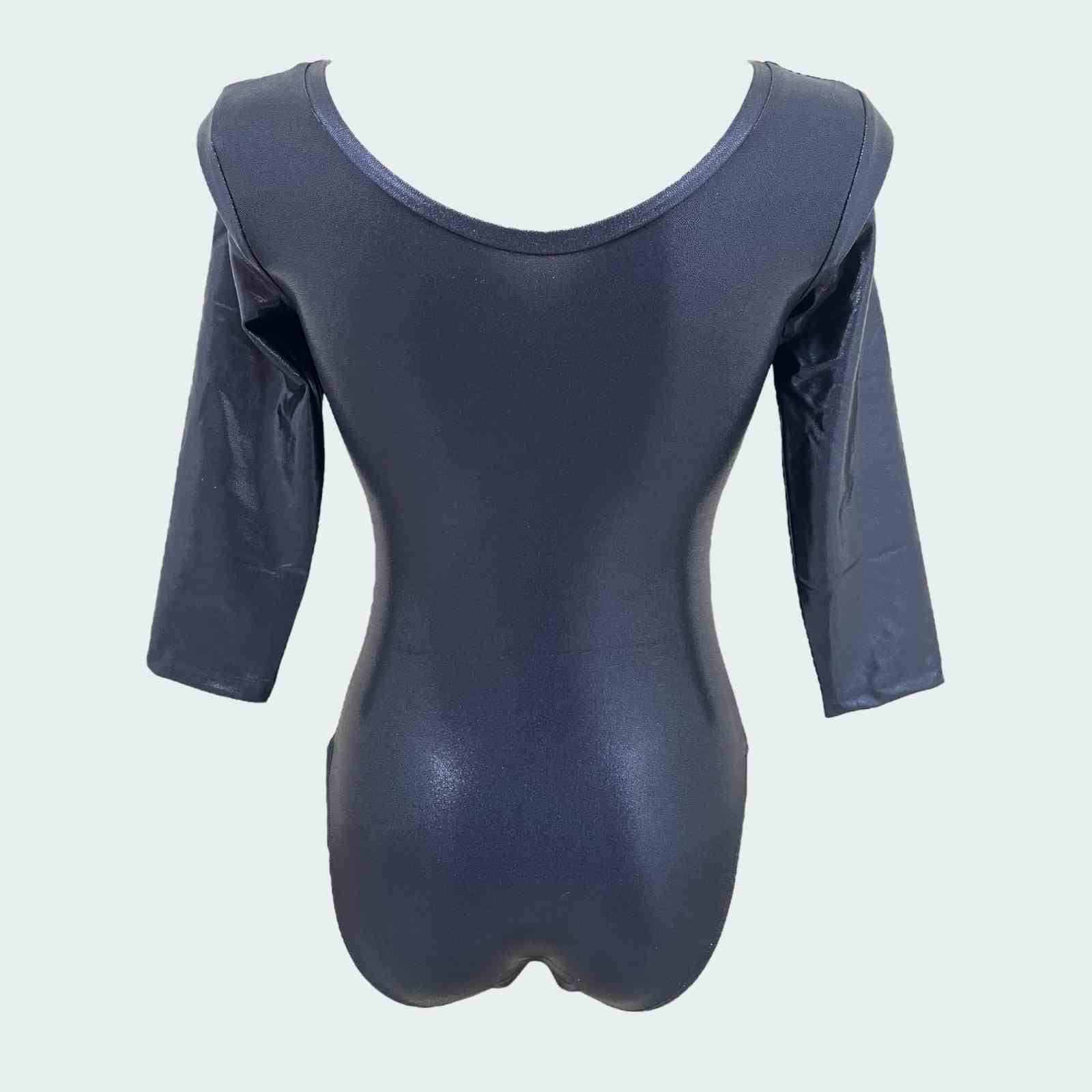 Body London manica 3/4- Lurex Blu notte