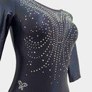 Body London manica 3/4- Lurex Blu notte