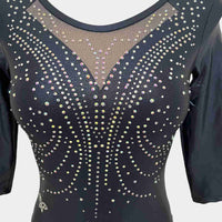 Body London manica 3/4- Lurex Blu notte